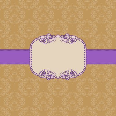 Tebrik kartı için şablon çerçeve tasarımı .