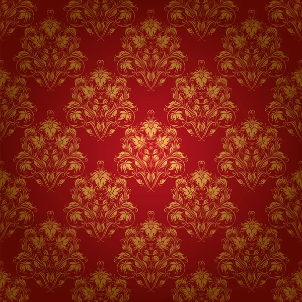 Damask seamless floral pattern — Stock Vector