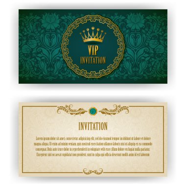 VIP lüks davetiye için şık şablonu