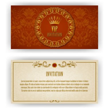 VIP lüks davetiye için şık şablonu