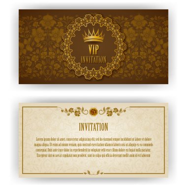VIP lüks davetiye için şık şablonu