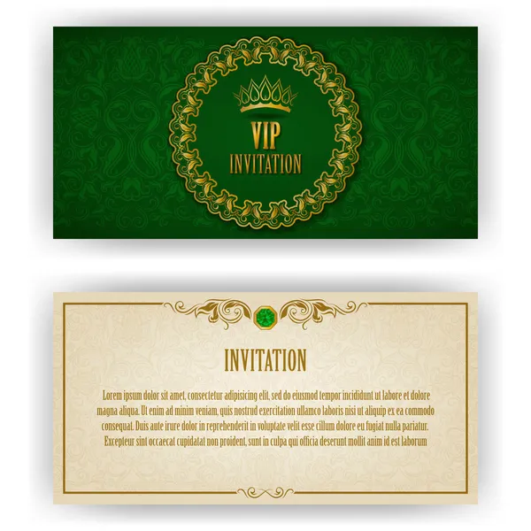 Modèle élégant pour invitation de luxe VIP — Image vectorielle