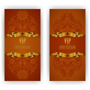 VIP lüks davetiye için şık şablonu