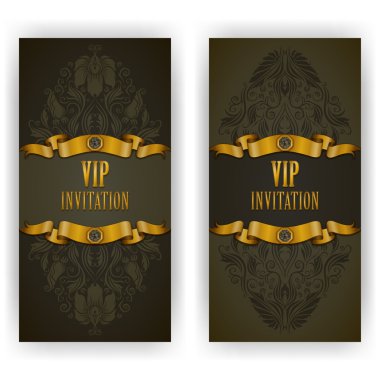 VIP lüks davetiye için şık şablonu