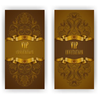 VIP lüks davetiye için şık şablonu