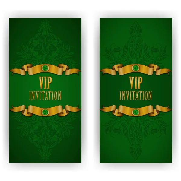 Modèle élégant pour invitation de luxe VIP — Image vectorielle