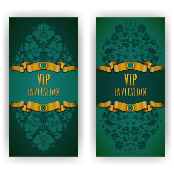 Modèle élégant pour invitation de luxe VIP — Image vectorielle