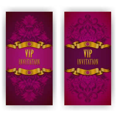 VIP lüks davetiye için şık şablonu