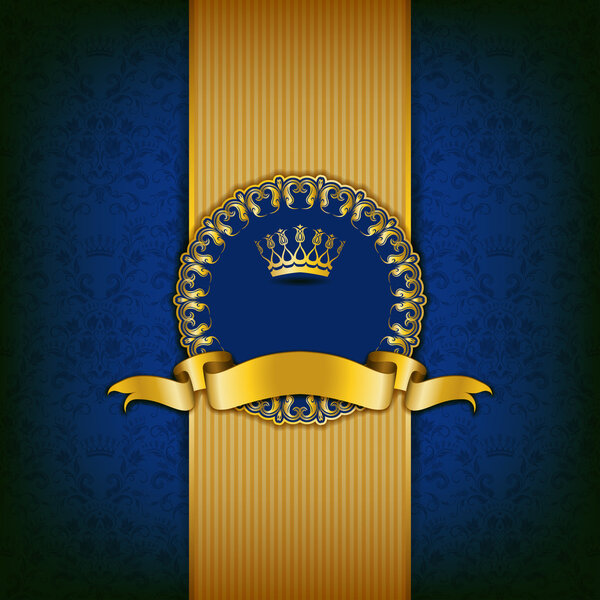 Luxury background with ornament, frame