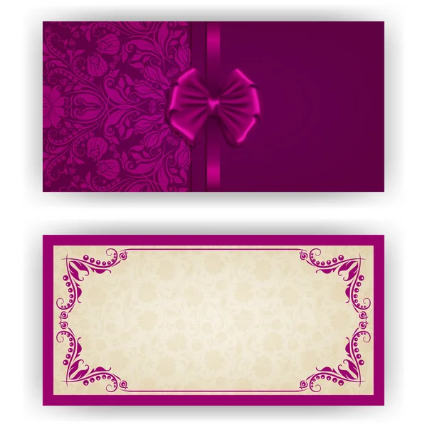 Modèle vectoriel élégant pour invitation de luxe, carte — Image vectorielle