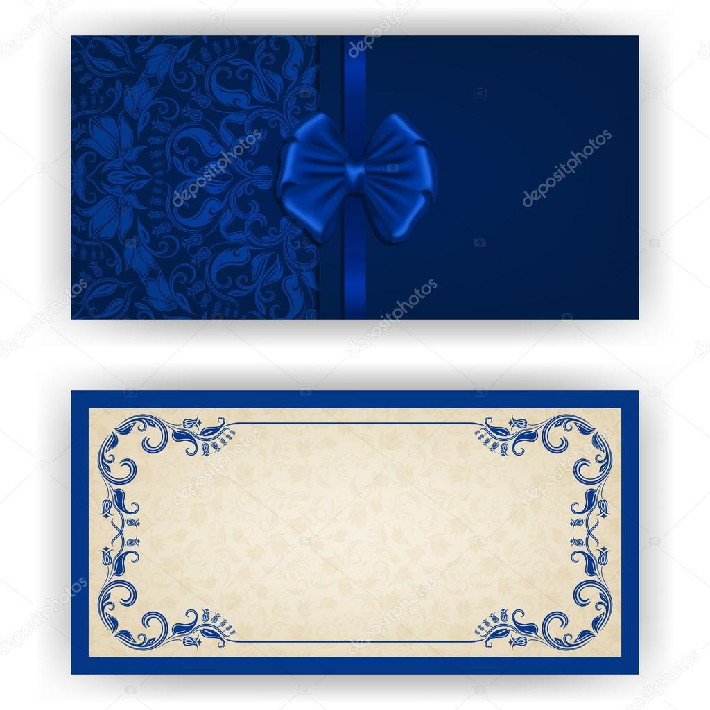 Elegant vector template for luxury invitation, card Stock Vector Image by  ©juli_goncharova #35624499