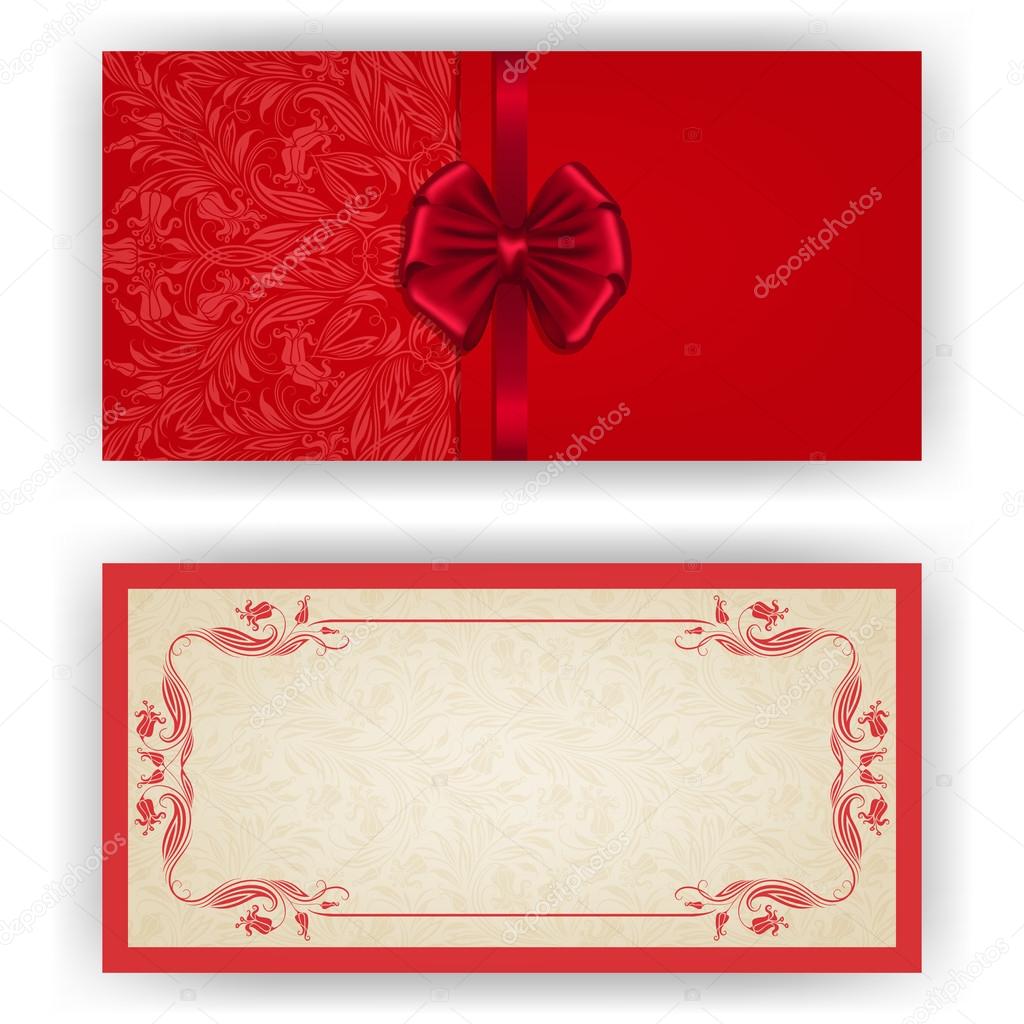 Elegant vector template for luxury invitation, card