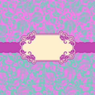 Tebrik kartı için şablon çerçeve tasarımı .