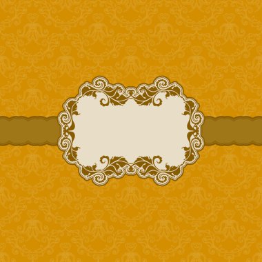 Tebrik kartı için şablon çerçeve tasarımı .