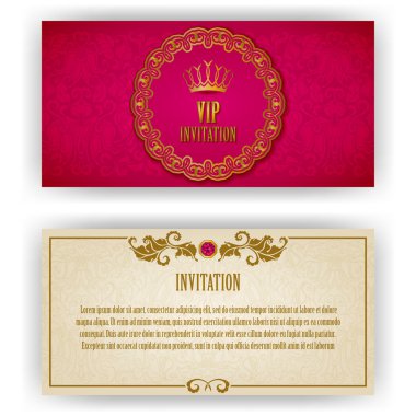 VIP lüks davetiye için şık şablonu