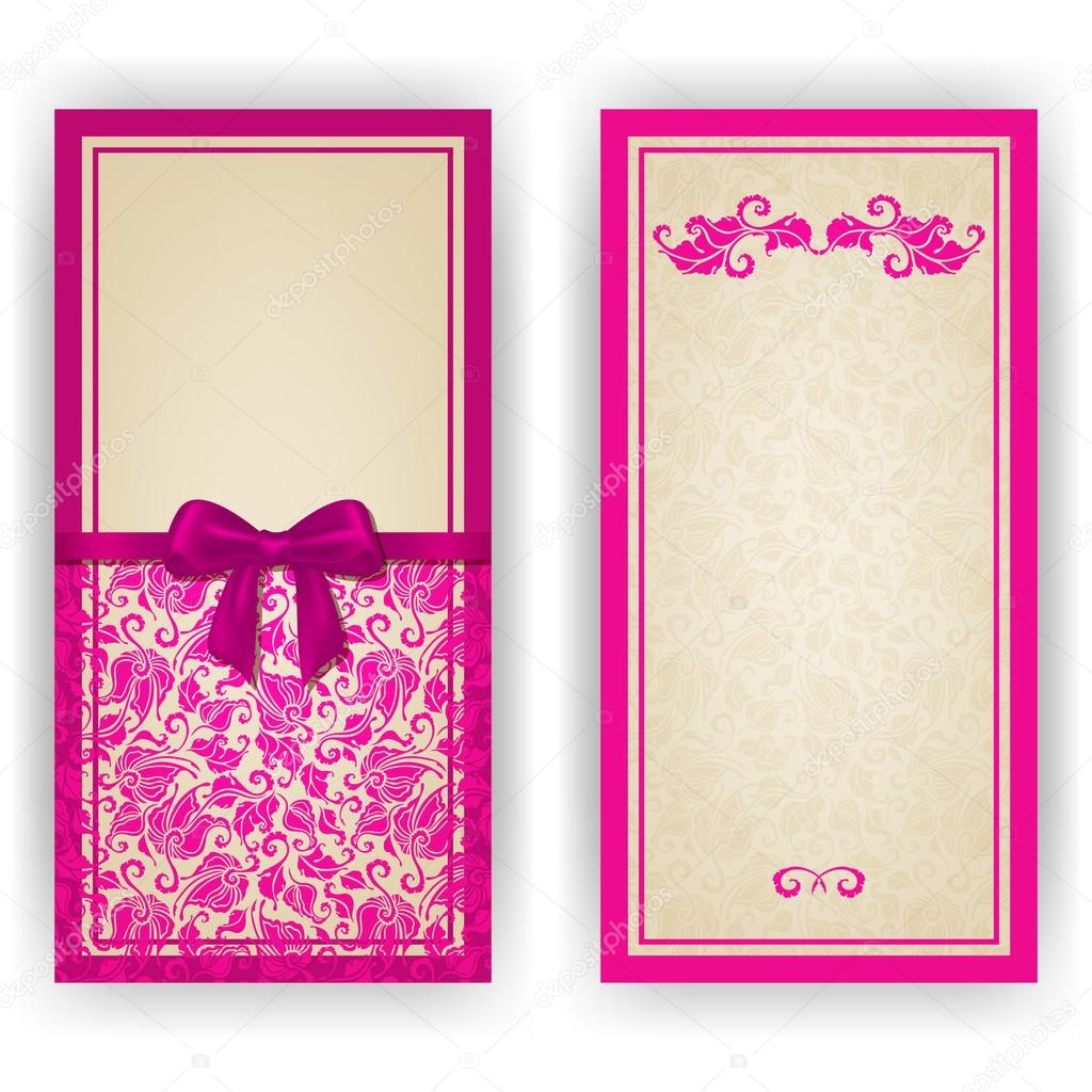 template for luxury invitation