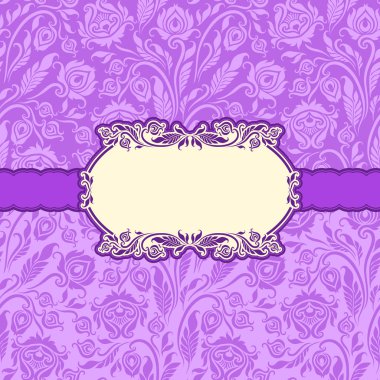 Template frame design for greeting card . clipart