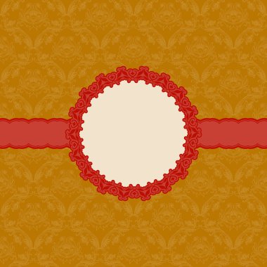 Tebrik kartı için şablon çerçeve tasarımı .