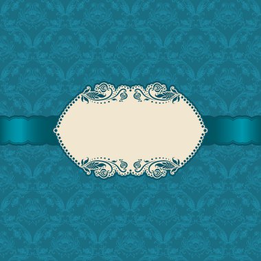 Tebrik kartı için şablon çerçeve tasarımı .