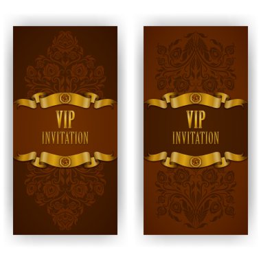 VIP lüks davetiye için şık şablonu