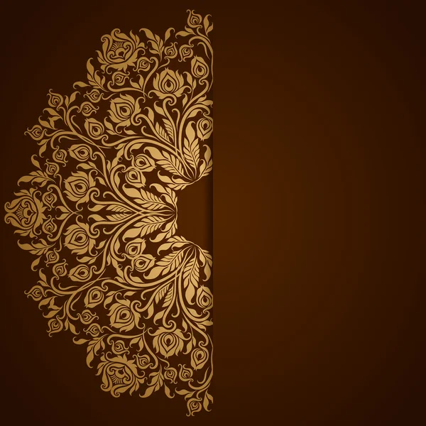 Elegante achtergrond met kant ornament — Stockvector