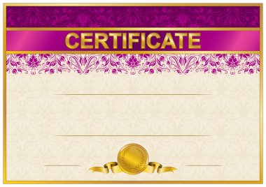 zarif şablonu bir sertifika, diploma