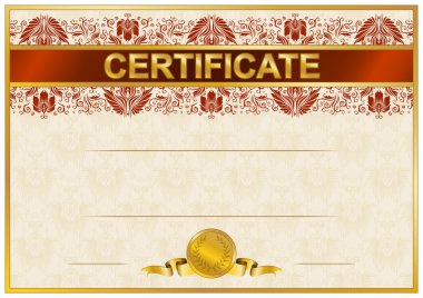 zarif şablonu bir sertifika, diploma