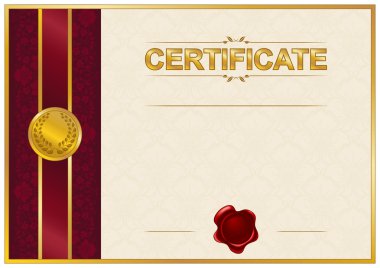 zarif şablonu bir sertifika, diploma