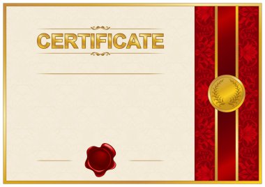 zarif şablonu bir sertifika, diploma