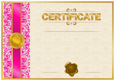 zarif şablonu bir sertifika, diploma