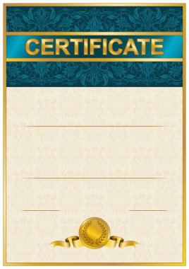 zarif şablonu bir sertifika, diploma