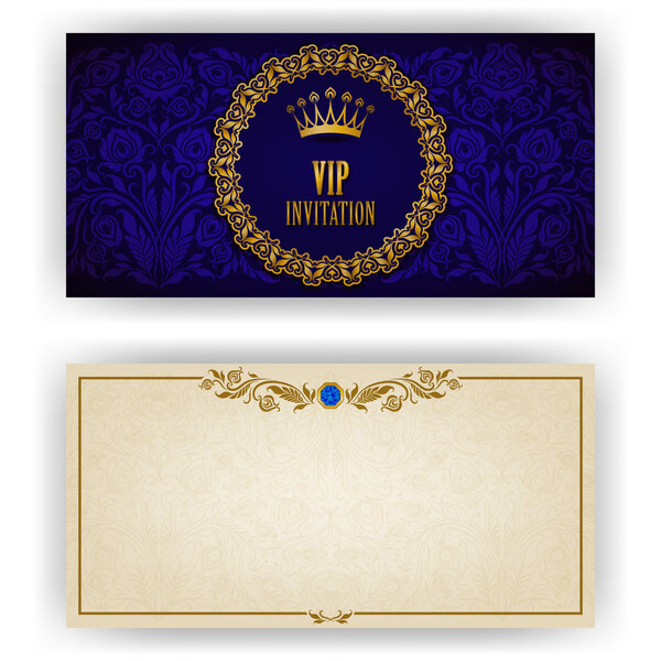 Элегантный шаблон для роскошного приглашения, карточка
