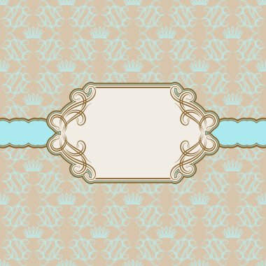 Tebrik kartı için şablon çerçeve tasarımı .