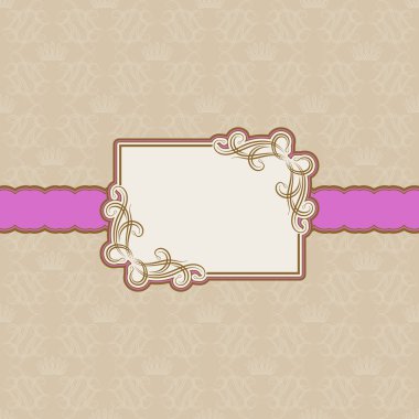 Tebrik kartı için şablon çerçeve tasarımı .