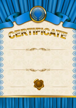 zarif şablonu bir sertifika, diploma