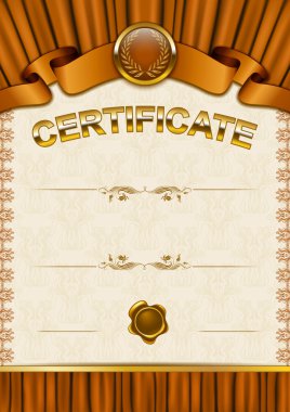 zarif şablonu bir sertifika, diploma