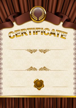 zarif şablonu bir sertifika, diploma