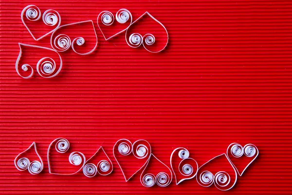 Corazones de papel para el día de San Valentín —  Fotos de Stock