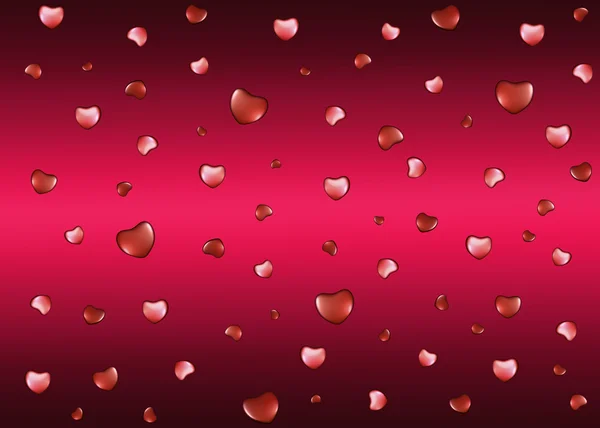 Background with hearts on Valentine's Day — Stock Photo, Image