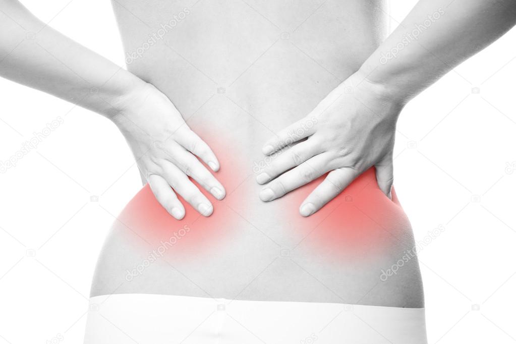 Pain in female backache