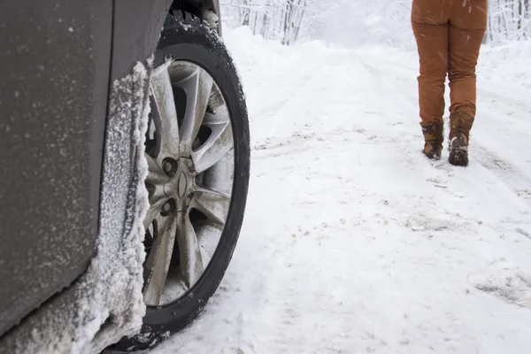 冬季轮胎 — 图库照片