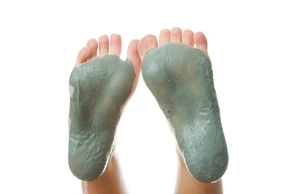 Foot Care. Mud treatment. — Stock Photo, Image