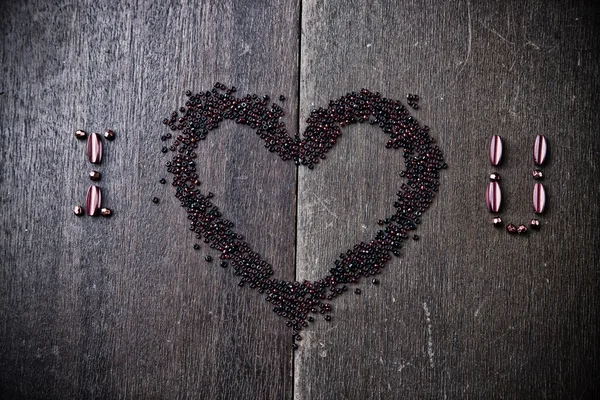 Achtergrond met tekst ik hou van je voor Valentijnsdag — Stockfoto