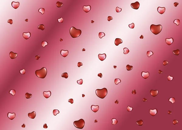 Background with hearts on Valentine 's Day — стоковое фото