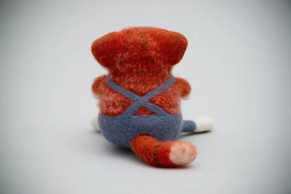 Toy handmade from felt — Stock Photo, Image