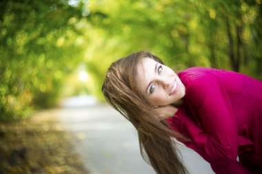 Yaz güzellik kız portre