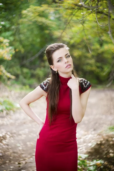 Autumn beauty woman portrait — Stock Photo, Image