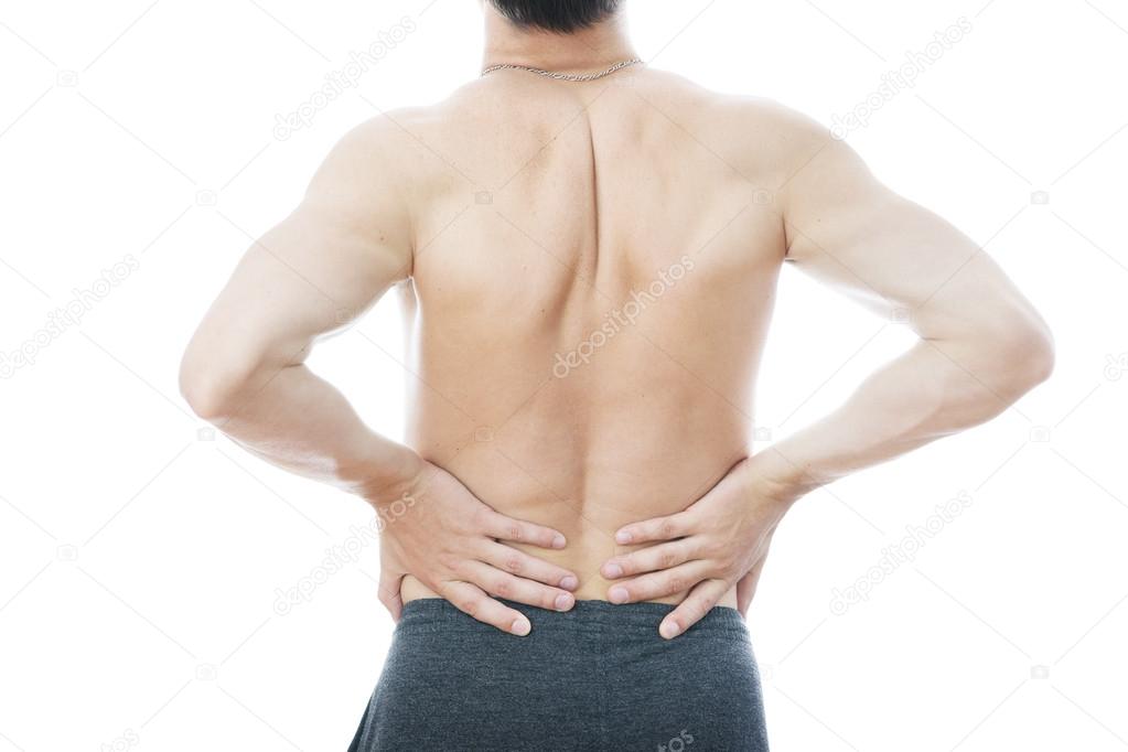 Pain in the lower back in men