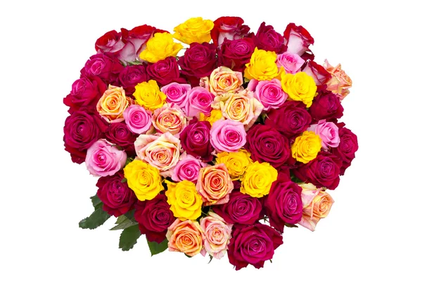 情人节的玫瑰礼物的花束 — 图库照片
