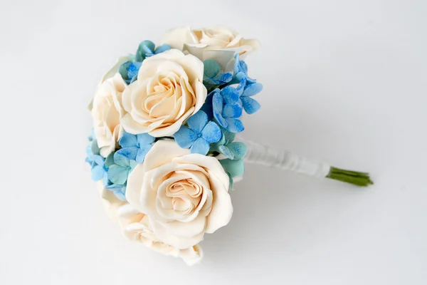 Colorful bouquet of flowers on a white background — Stock Photo, Image